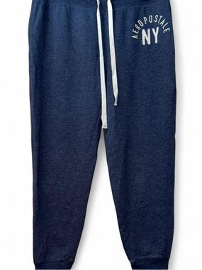 Aeropostale Navy Blue NY Logo Joggers
